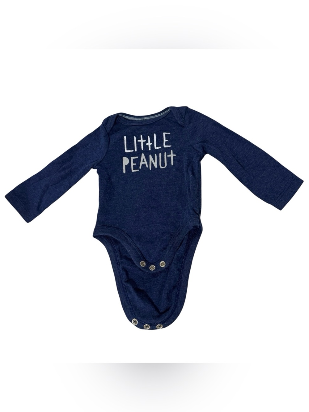 Cloud Island Dark Blue Little Peanut Long Sleeve Bodysuit NB